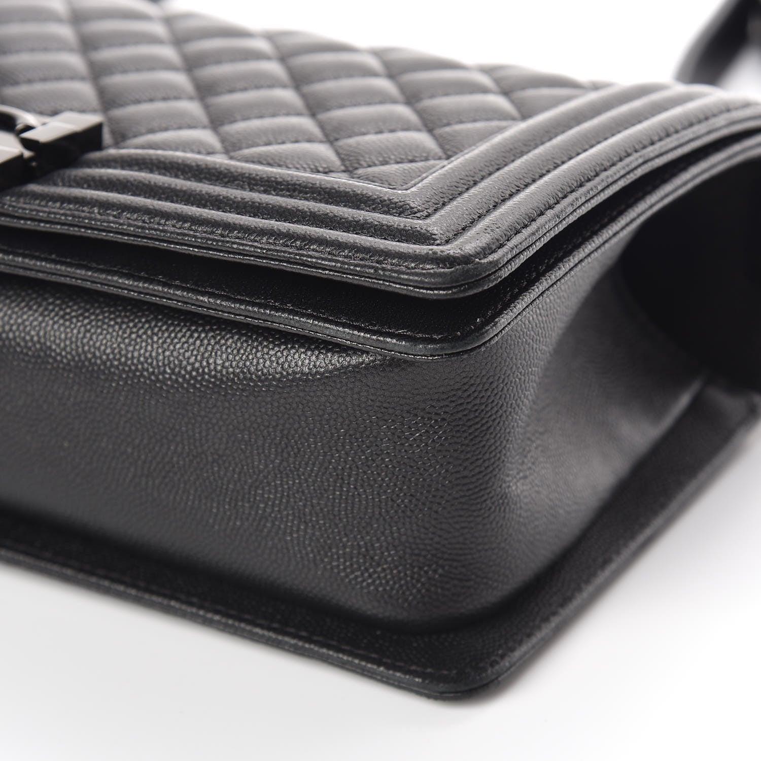 Chanel Caviar Quilted Medium Boy Flap So Black 10 of 11