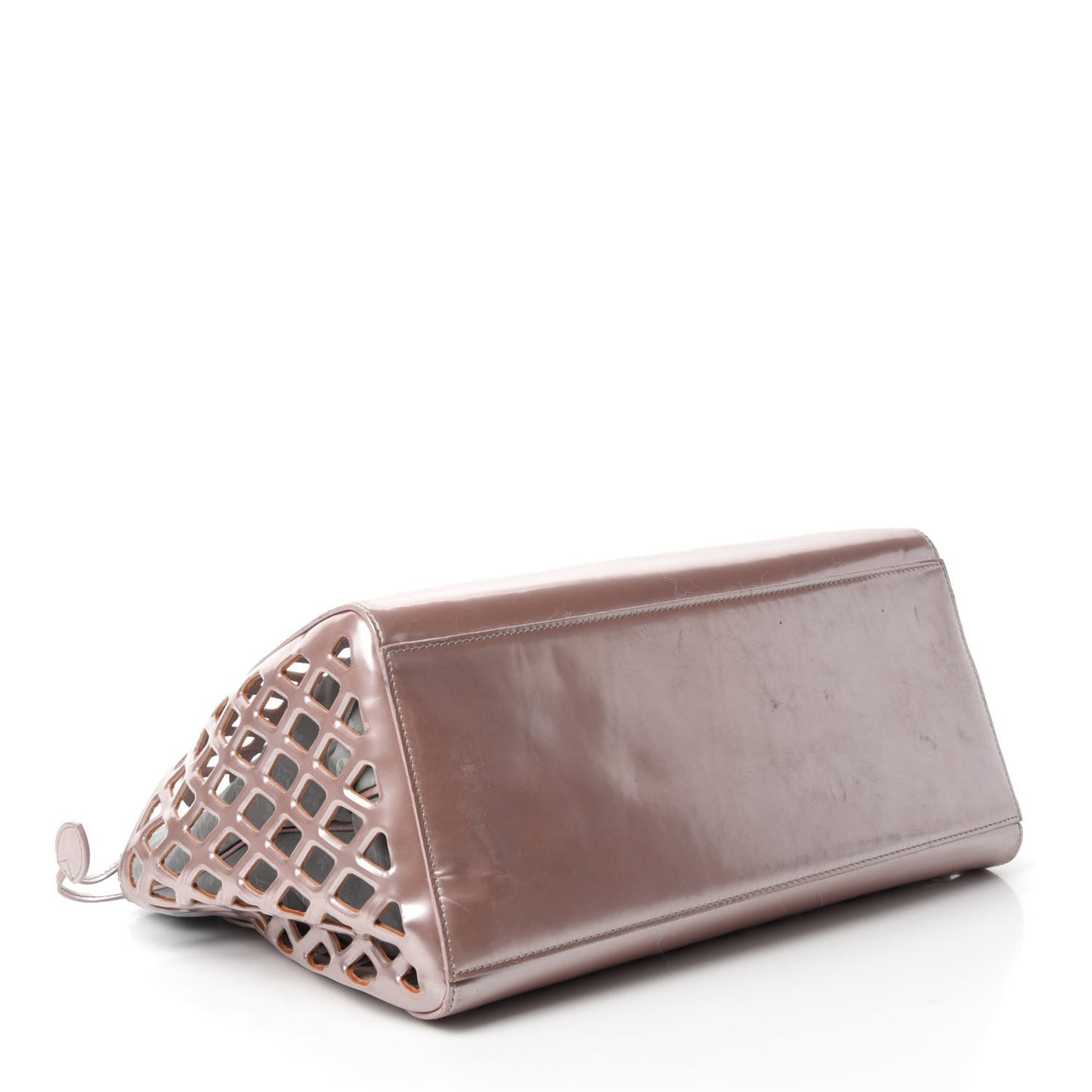 Metallic Patent Reef Jelly Basket MM Pink