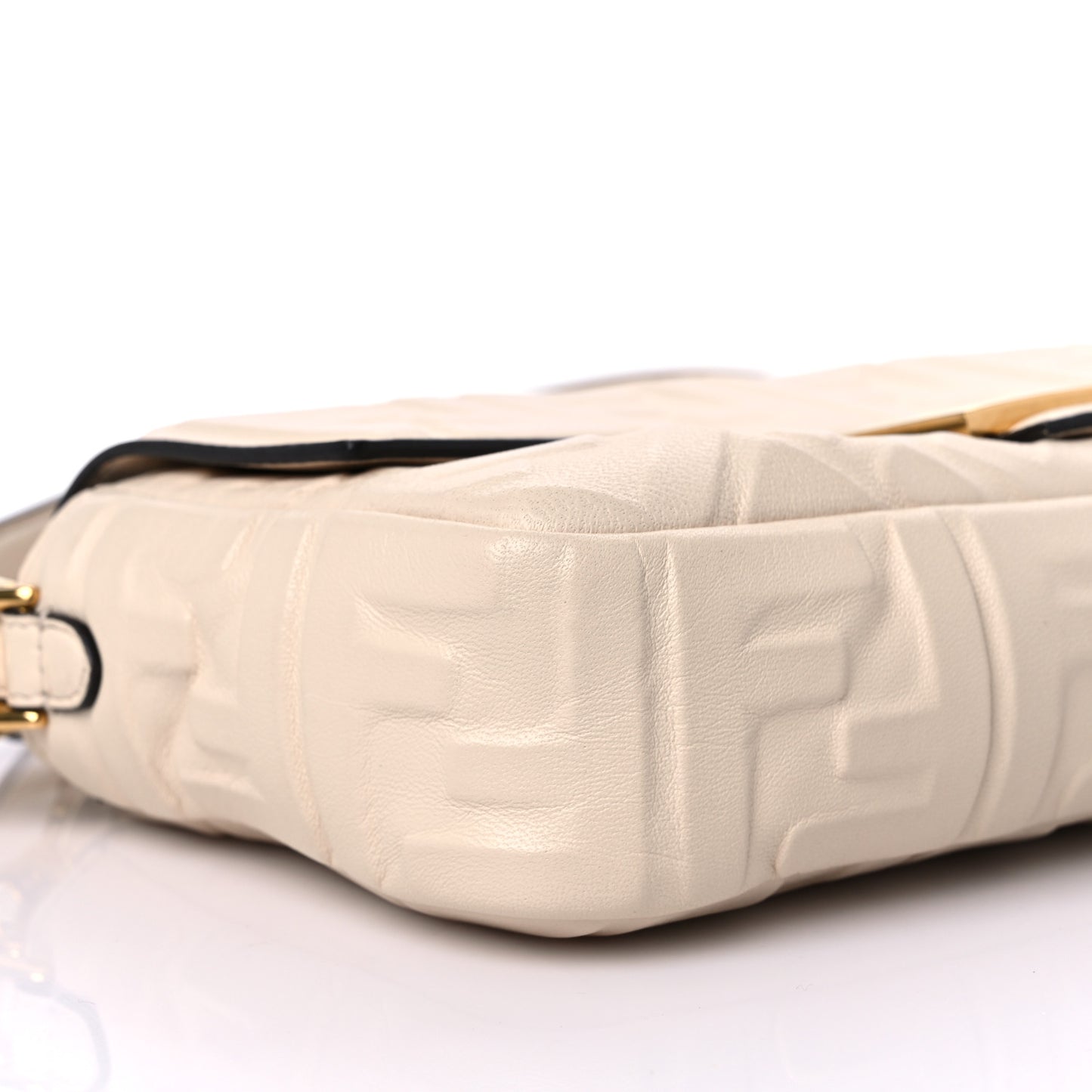 Nappa FF 1974 Embossed Baguette Camelia