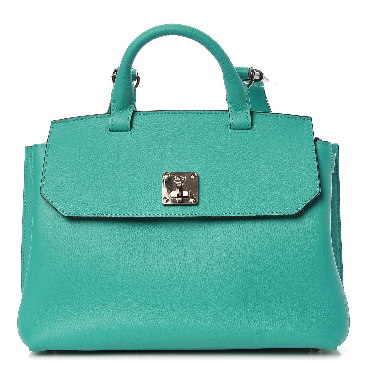 Grained Calfskin Medium Milla Convertible Backpack Oasis Green
