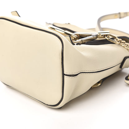 Chloe Suede Calfskin Mini Faye Backpack Off White 9 of 10
