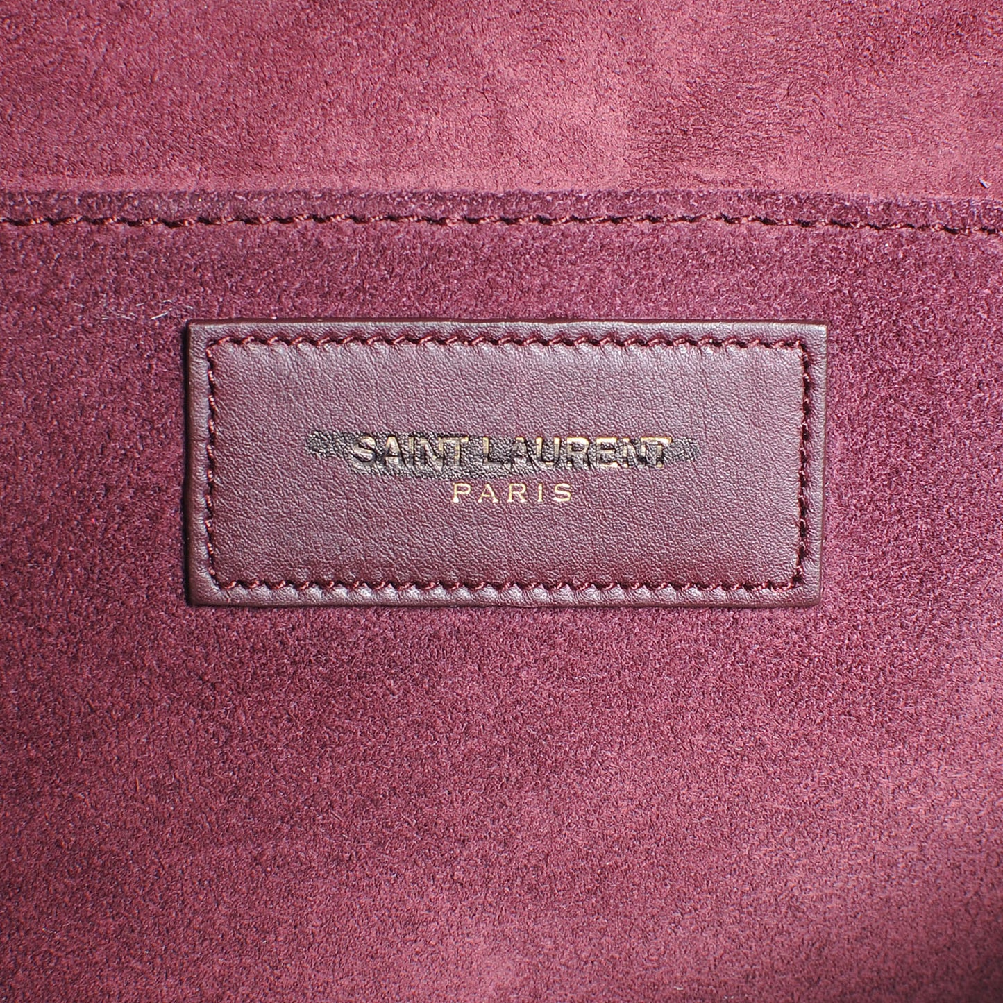 Leather Classic Y Chyc Clutch Burgundy