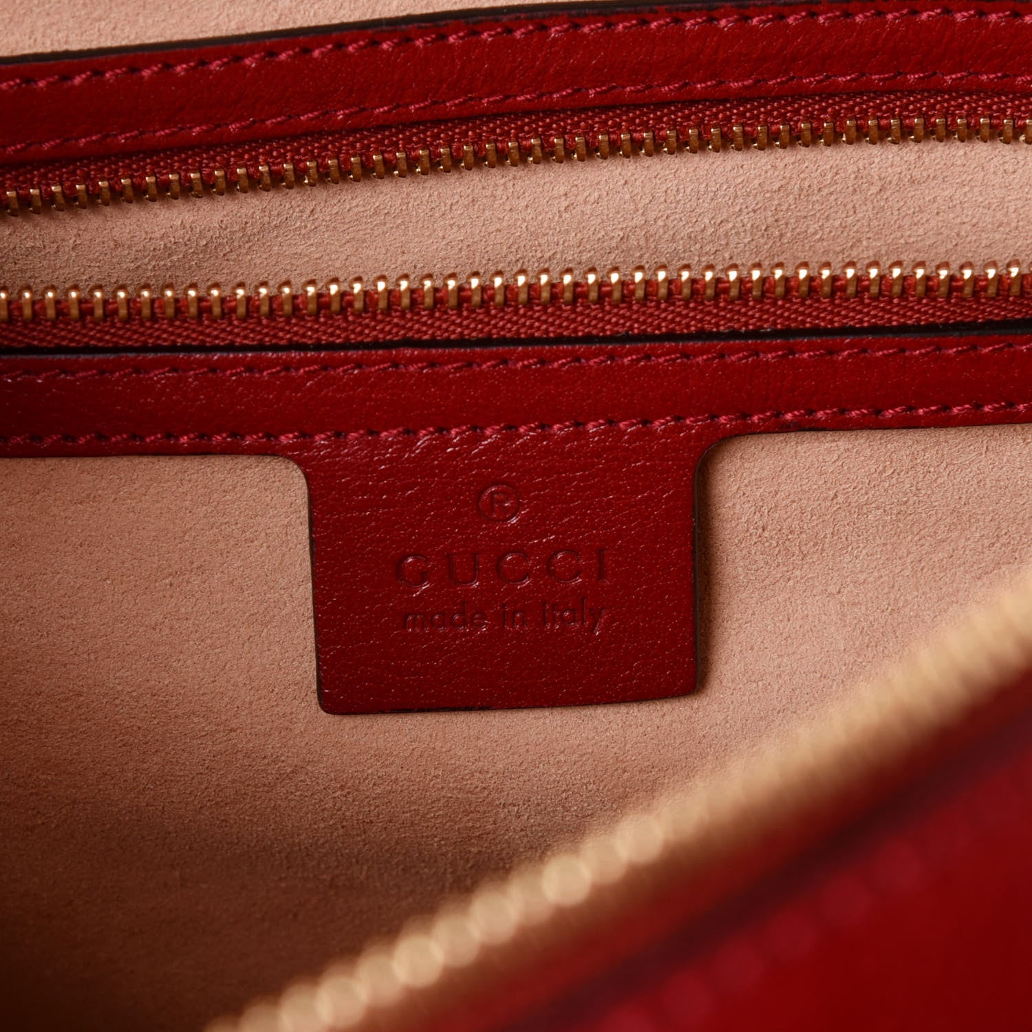 Gucci Suede Calfskin Web Small Ophidia Top Handle Shoulder Bag New Blue Romantic Cherry 8 of 10