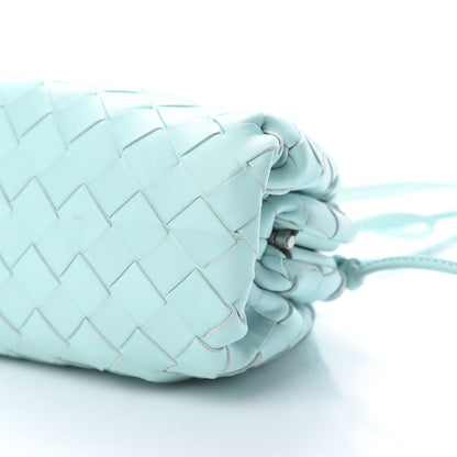 Bottega Veneta Nappa Intrecciato The Mini Pouch Topazio Silver 10 of 11