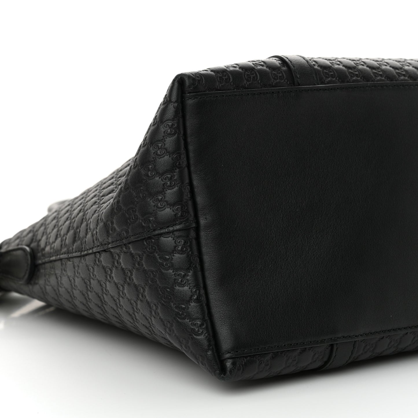 Soft Microguccissima Dome Satchel Black