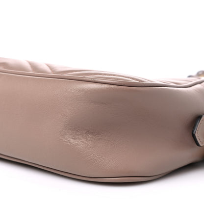 Gucci Calfskin Matelasse Small GG Marmont Chain Shoulder Bag Porcelain Rose 9 of 10