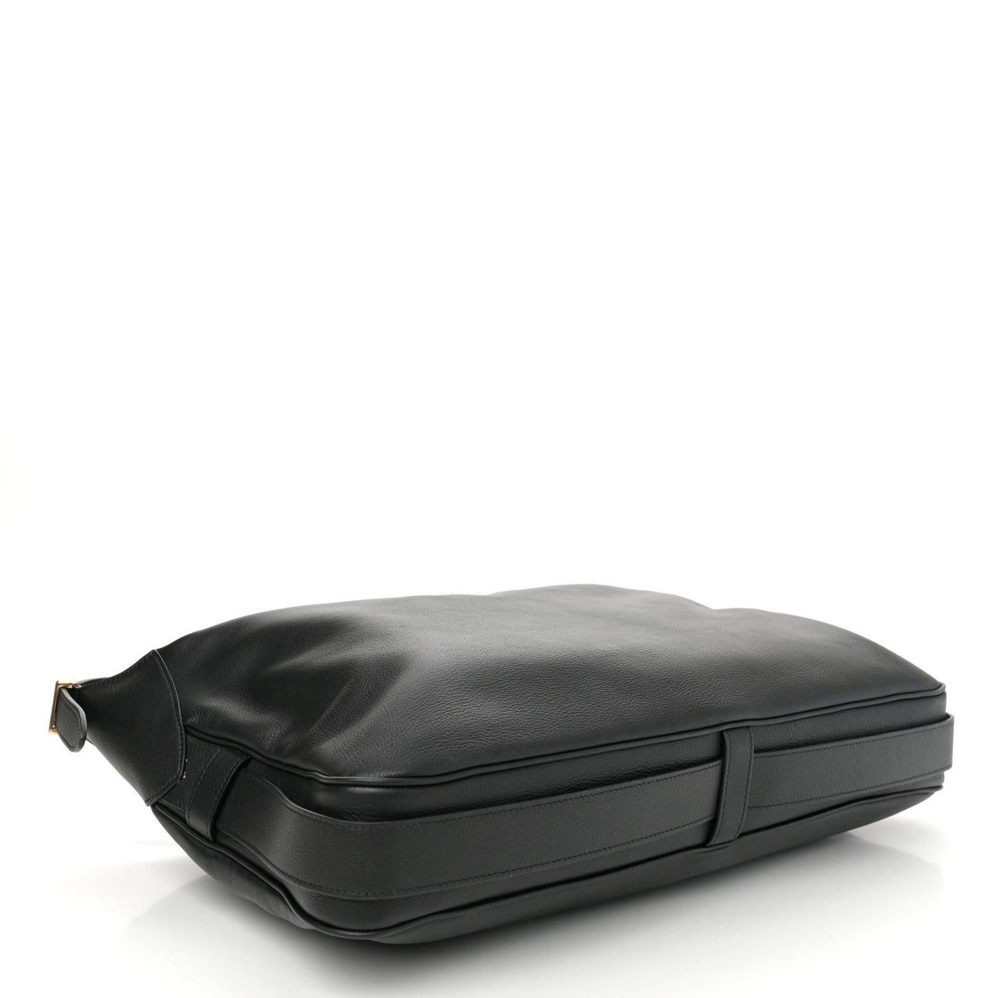 Supple Calfskin Large Romy Shoulder Bag Black