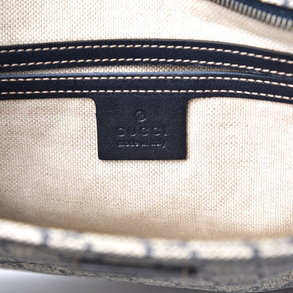 Gucci GG Plus Monogram Large Flat Messenger Bag Beige Blue 6 of 7