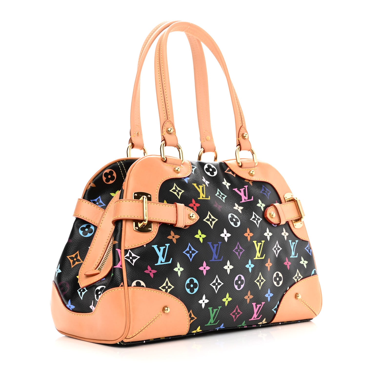Louis Vuitton Monogram Multicolor Claudia Black 3 of 9