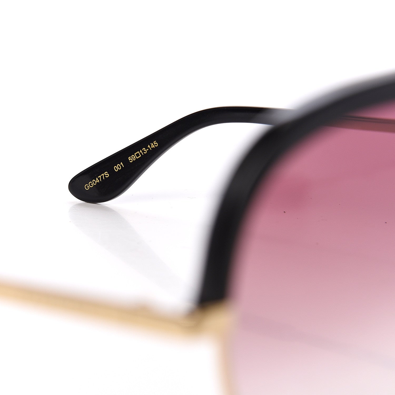 Gucci Aviator Sunglasses G0477S Black 5 of 7