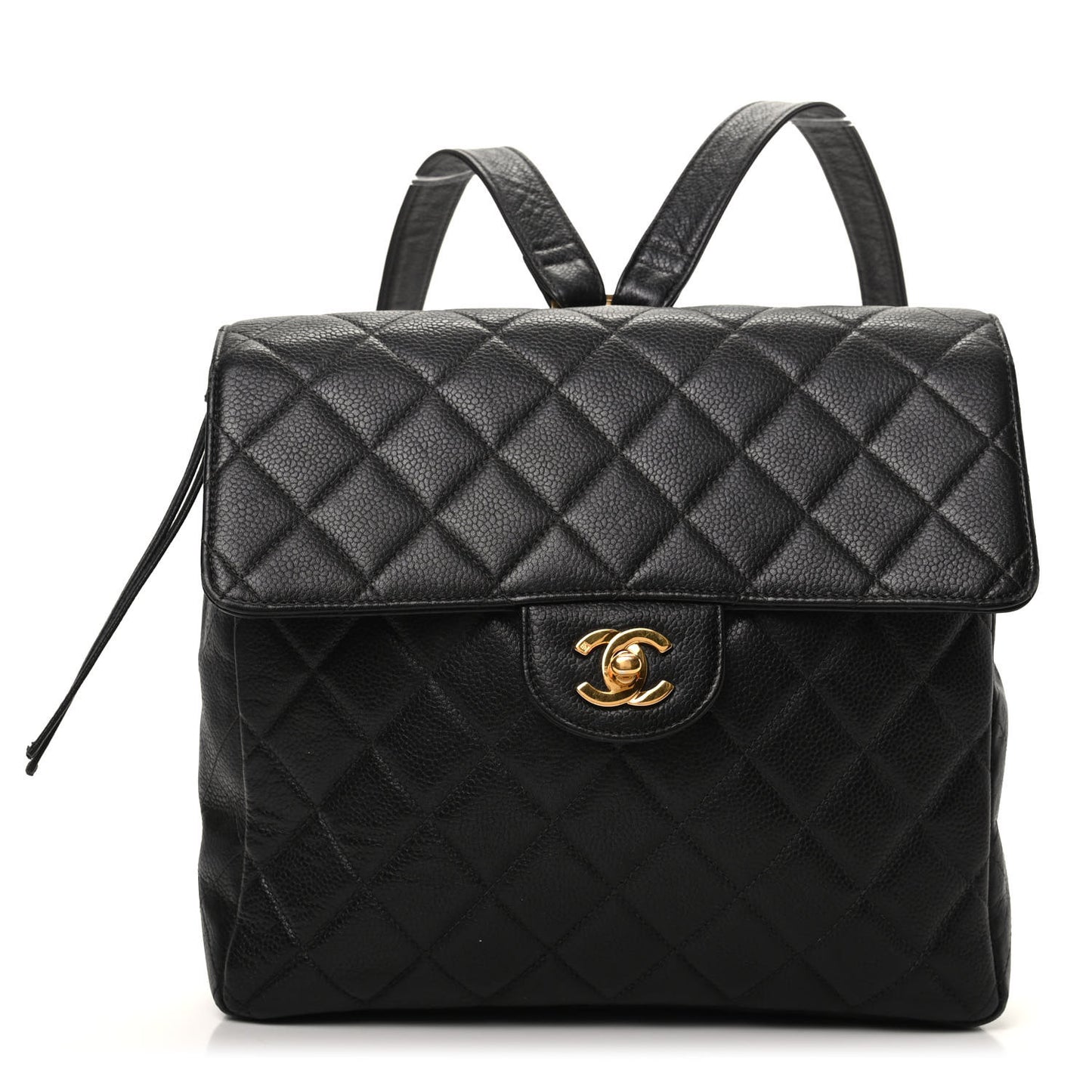Caviar Quilted Backpack Black