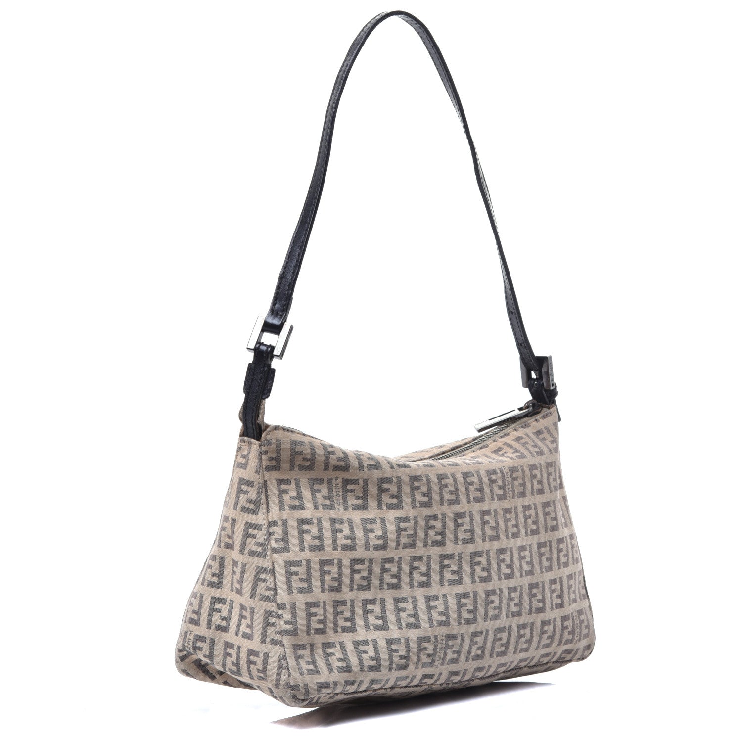 Fendi Zucchino Pochette Dark Brown 3 of 10