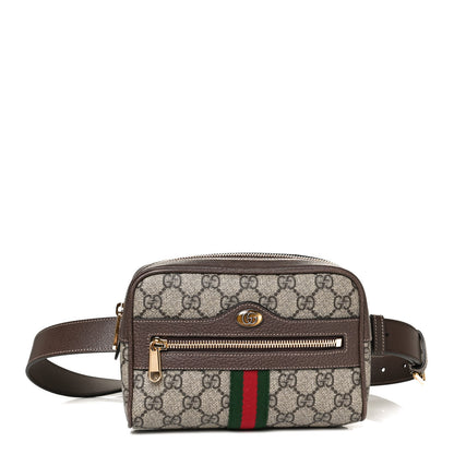 Gucci GG Supreme Monogram Web Small Ophidia Belt Bag 75 30 Dark Brown 2 of 11