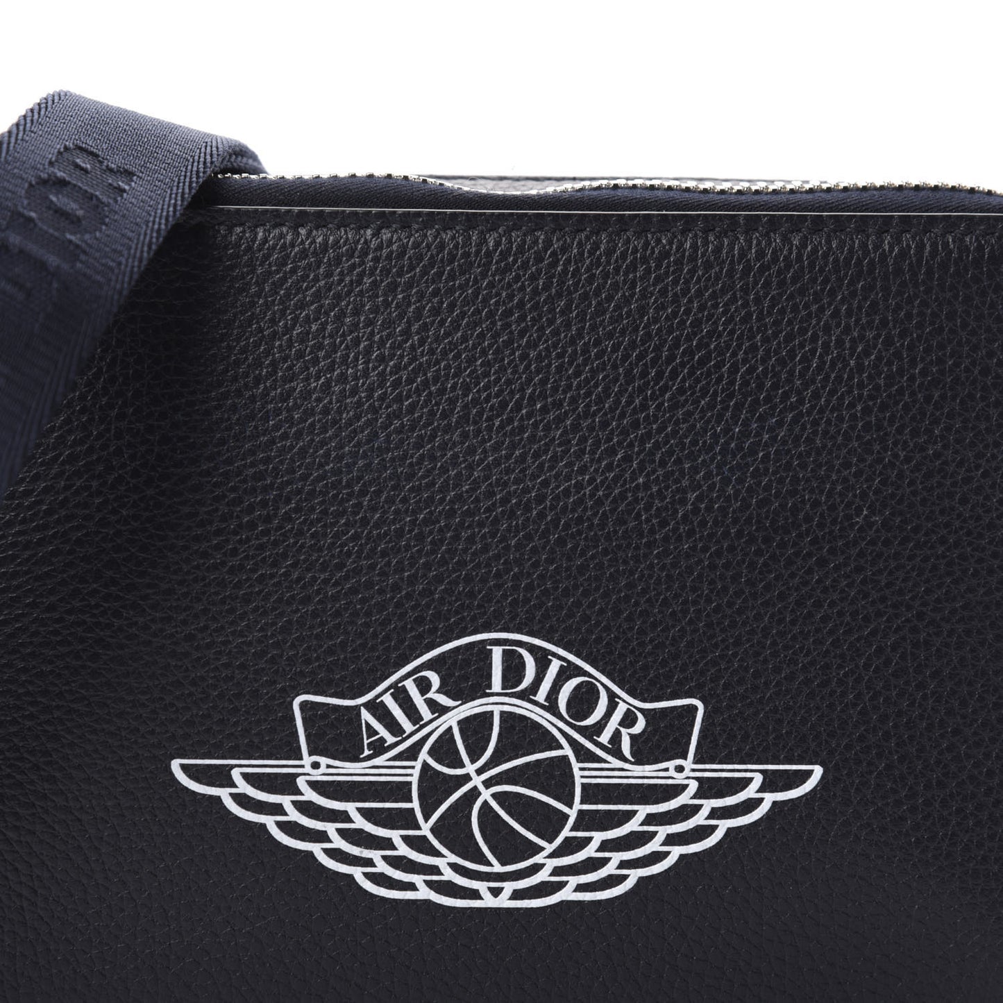 X AIR JORDAN Grained Calfskin Crossbody Blue