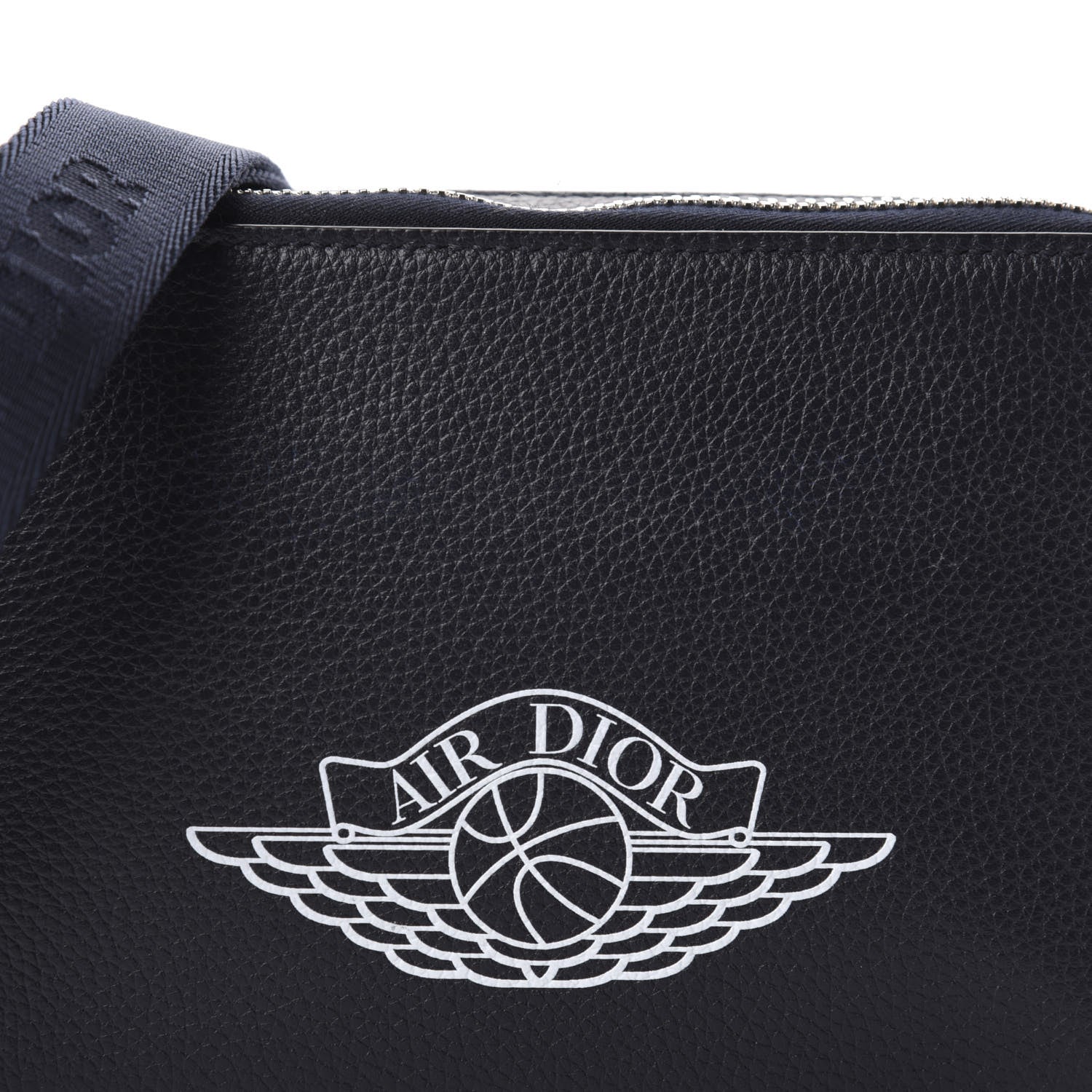 Christian Dior X AIR JORDAN Grained Calfskin Crossbody Blue 10 of 10