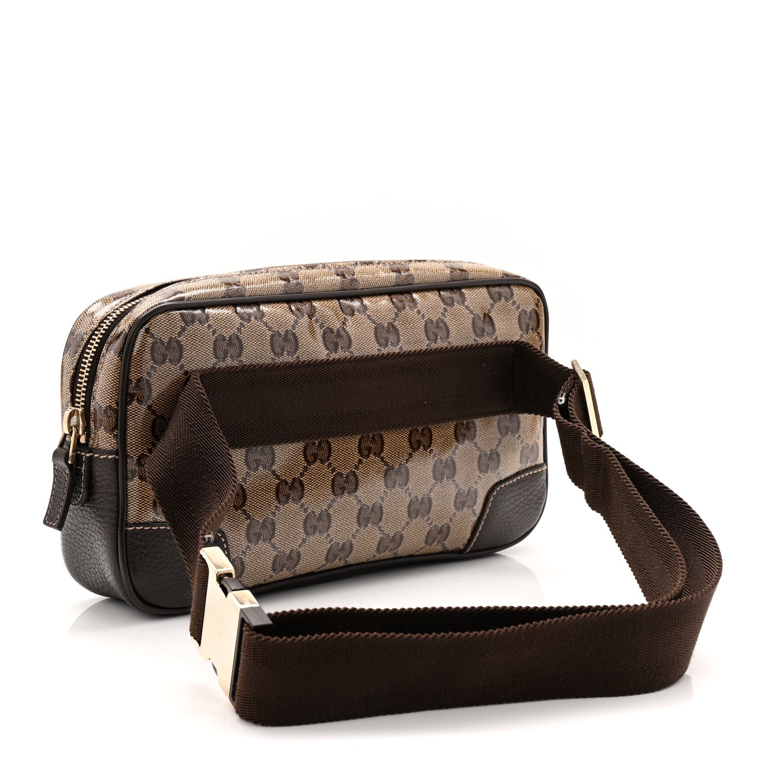 Gucci Crystal Monogram Belt Bag Brown 3 of 10