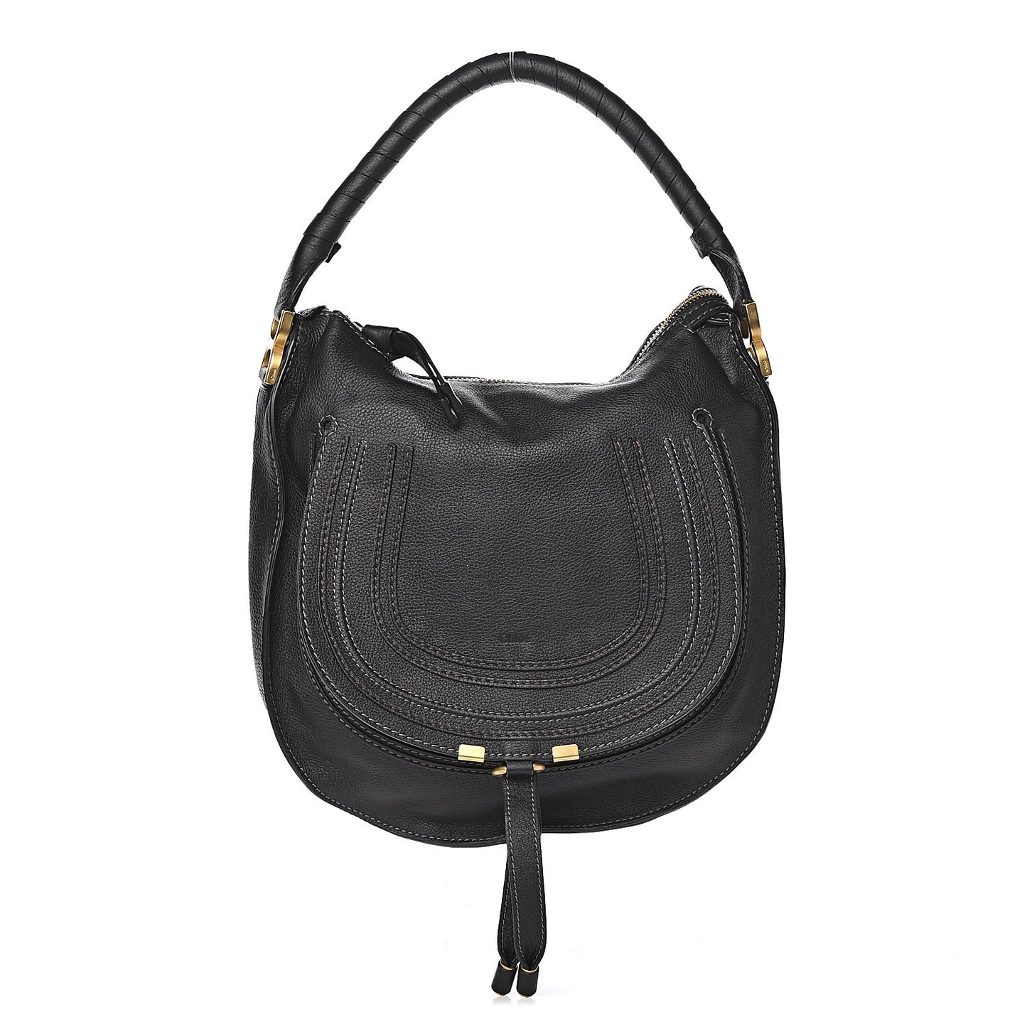 Calfskin Medium Marcie Hobo Black