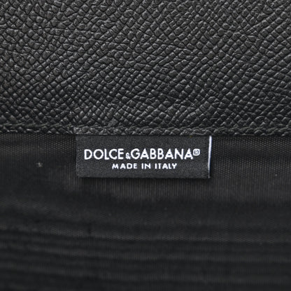 Dolce & Gabbana DOLCE &amp; GABBANA Dauphine Leopard Print Wallet On Chain Brown Black 9 of 12