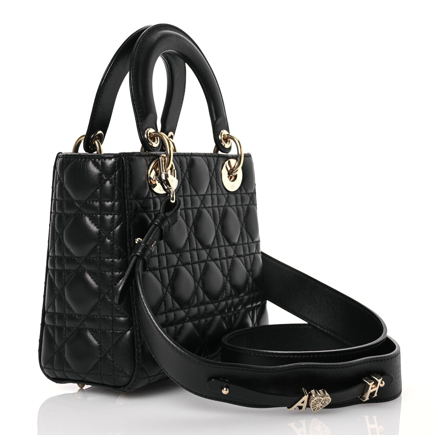 Lambskin Cannage Small My ABCDior Lady Dior Black
