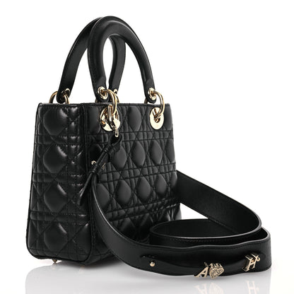 Christian Dior Lambskin Cannage Small My ABCDior Lady Dior Black 3 of 17