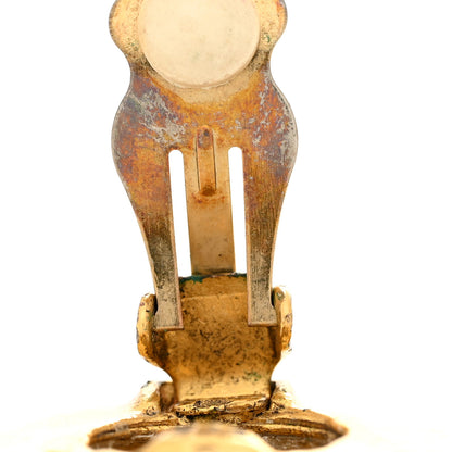 Chanel Round CC Clip On Earrings Gold 14 of 15