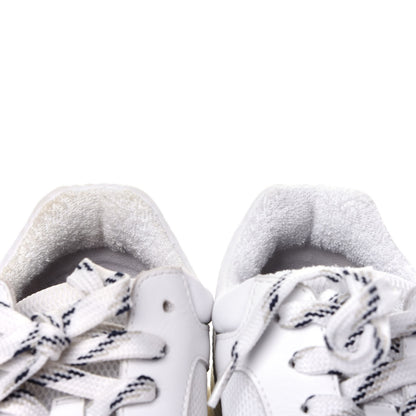 Chanel Calfskin Mesh Lycra Womens Logo Sneakers 40 White 9 of 10