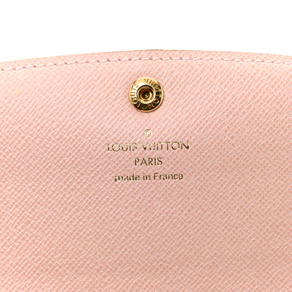 Louis Vuitton Damier Azur Emilie Wallet Rose Ballerine 6 of 10