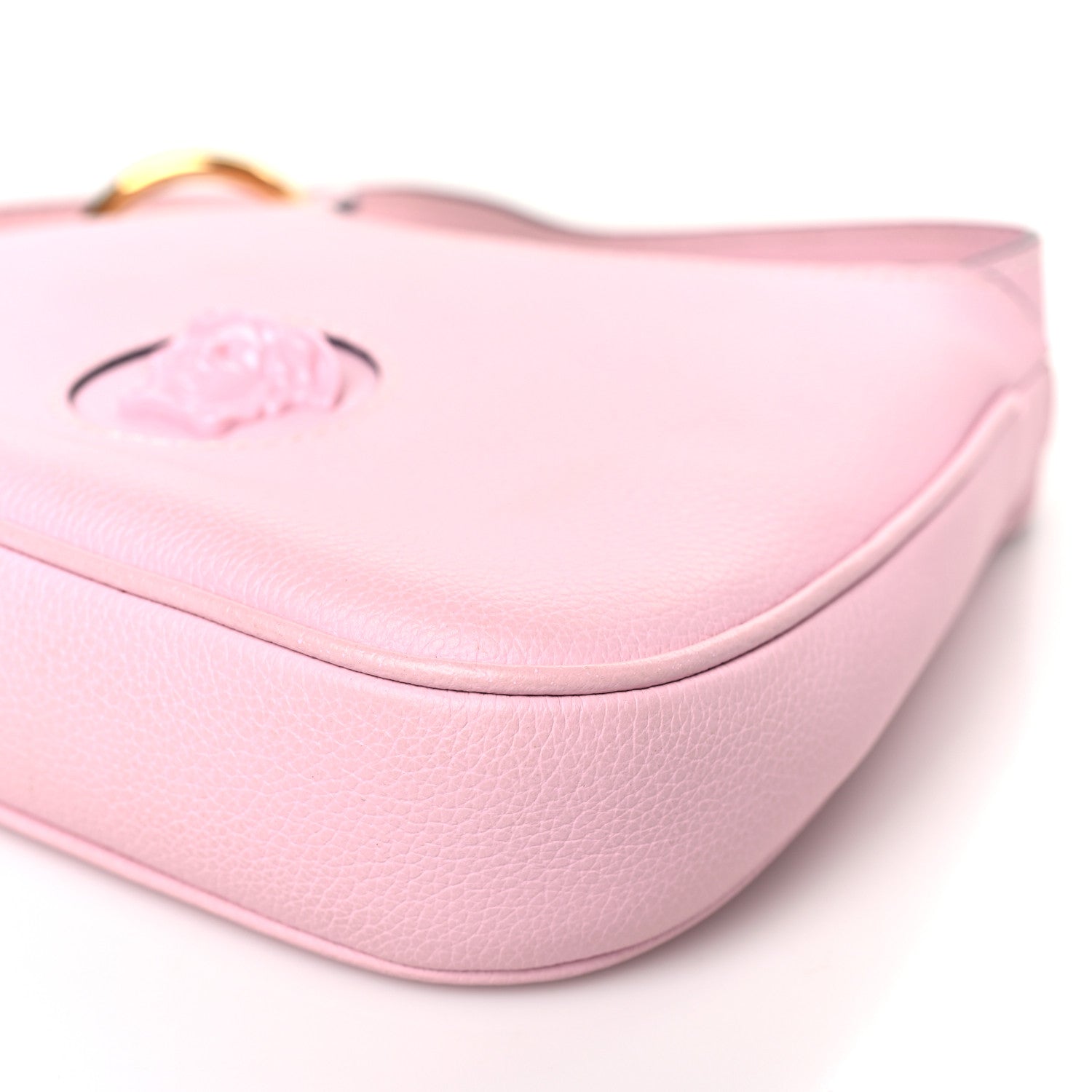 Versace Calfskin La Medusa Small Hobo Crossbody Pink 8 of 8
