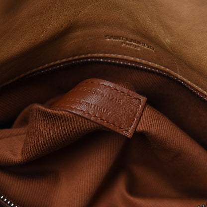 Saint Laurent Calfskin Star Studded Monogram Medium Niki Chain Satchel Brown 8 of 11