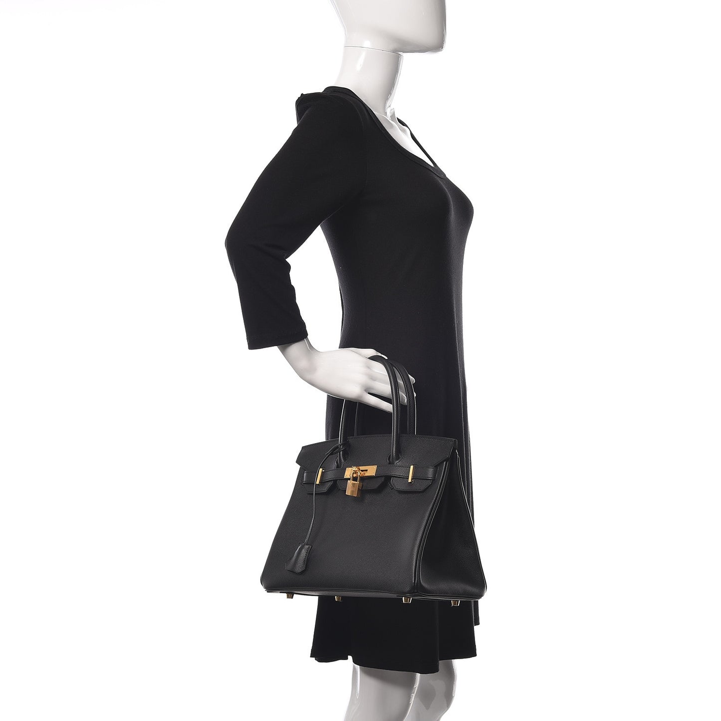 Epsom Birkin 30 Black