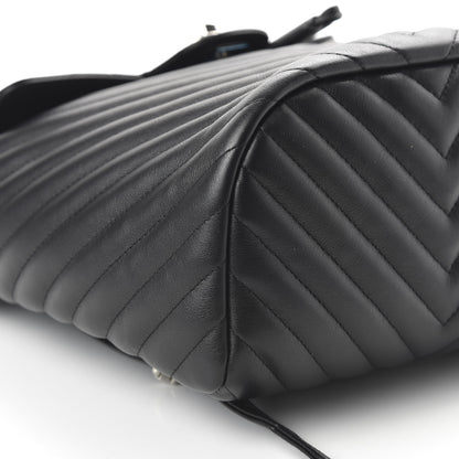 Chanel Calfskin Chevron Quilted Small Urban Spirit Backpack Black 5 of 10