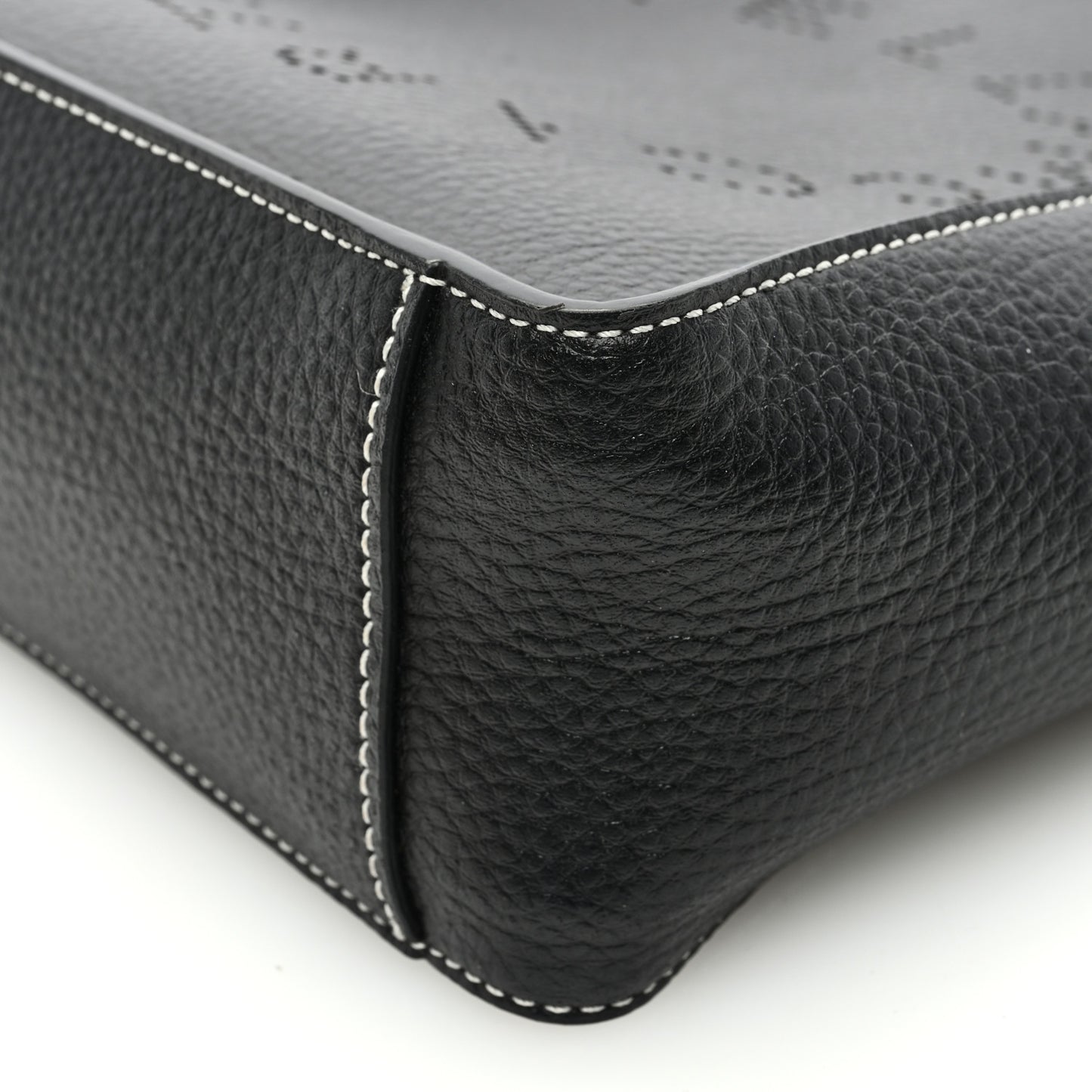 Eco Alter Nappa Perforated Logo Mini Crossbody Black