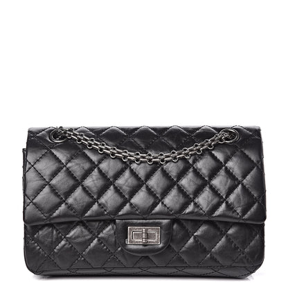 Chanel Aged Calfskin Quilted 2.55 Reissue 225 Flap Black 1 of 9