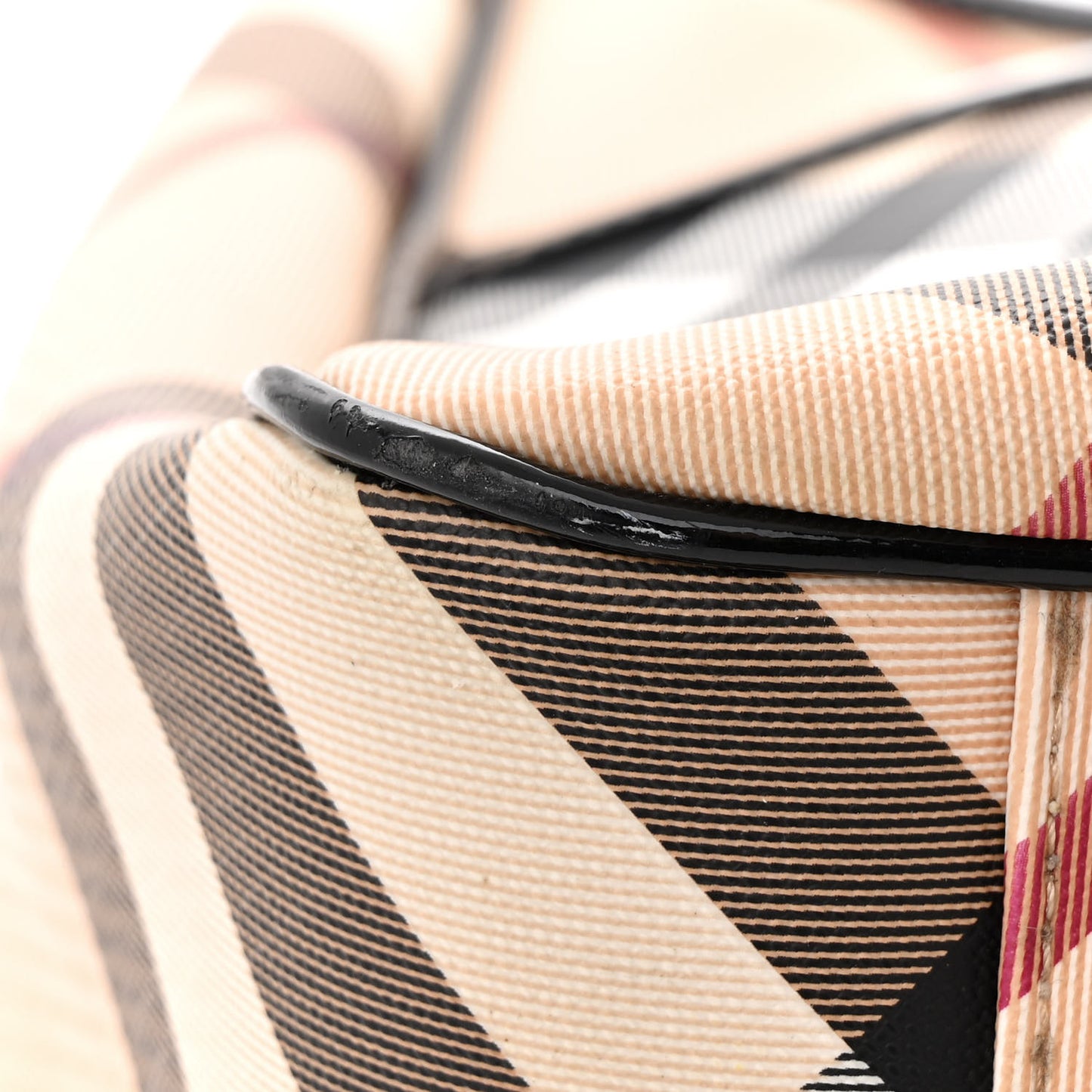 Nova Check Patent Medium Emmy Tote Black