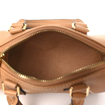 Louis Vuitton Empreinte Monogram Giant Nano Speedy Arizona Creme 5 of 10