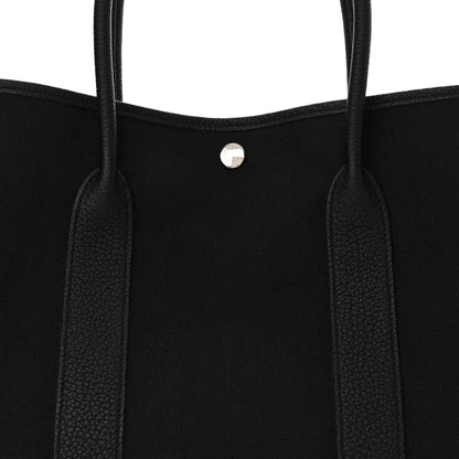 Hermes Toile Militaire Negonda Verso Garden Party Tote 36 MM  Black Rouge H 6 of 9