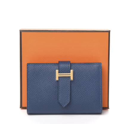 Hermes Epsom Mini Bearn Wallet Deep Bleu 7 of 7