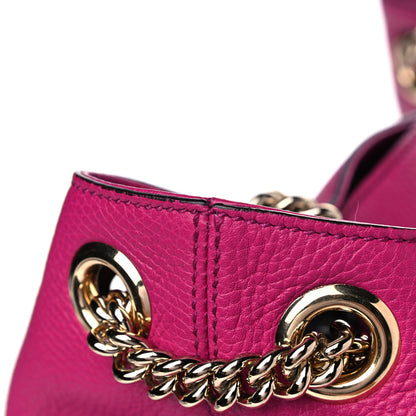 Gucci Cellarius Calfskin Medium Soho Chain Shoulder Bag Bright Bouganville 17 of 17