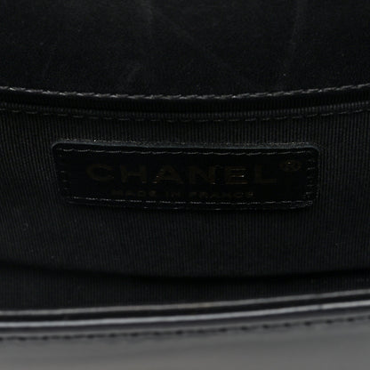 Chanel Iridescent Glazed Calfskin Quilted Small Boy Flap Black 6 of 10