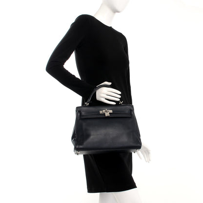 Hermes Swift Kelly Retourne 32 Indigo 3 of 33