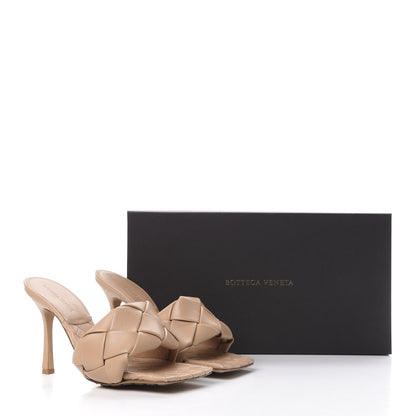Bottega Veneta Nappa Maxi Intrecciato Lido Mule Sandals 39.5 Cipria 10 of 10