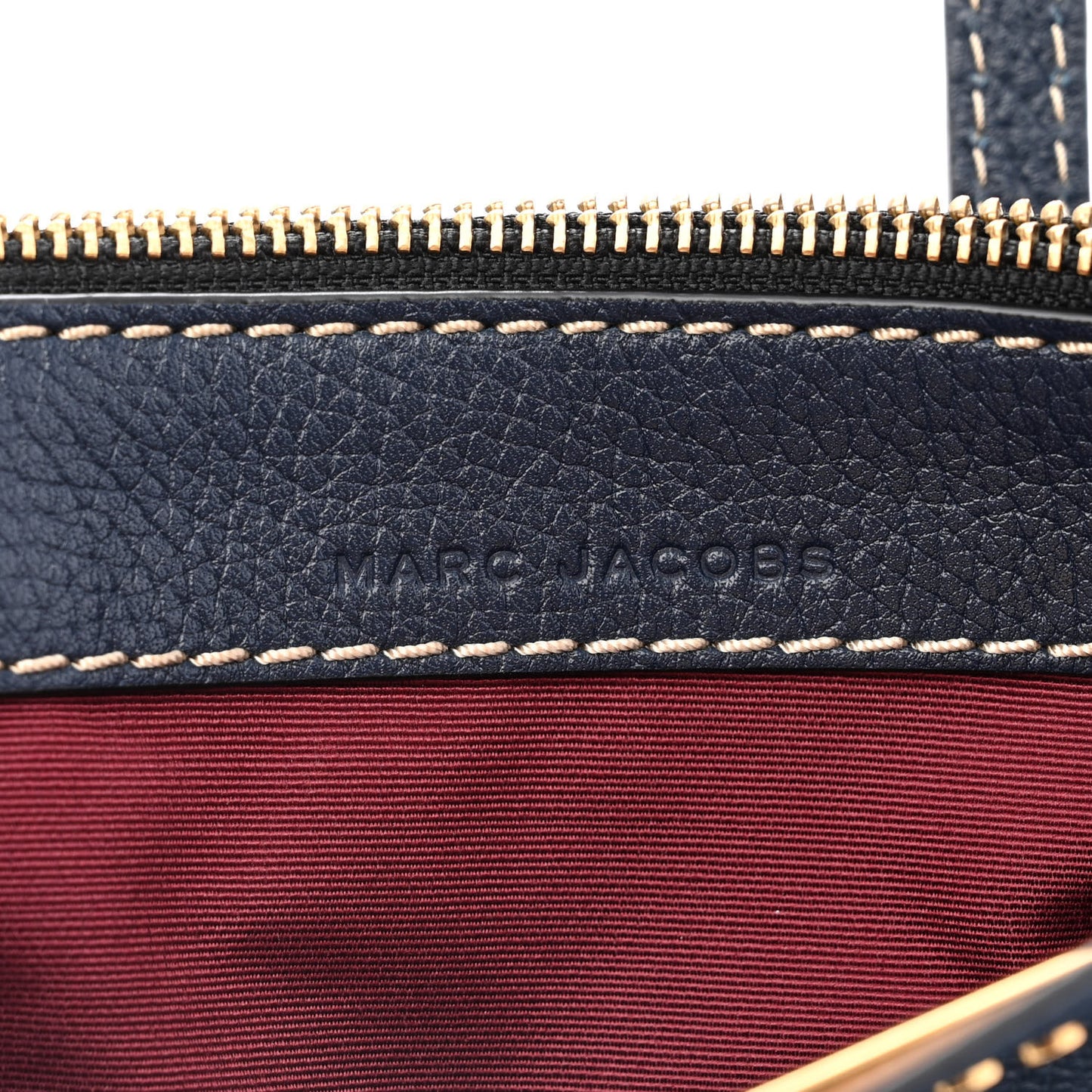 Calfskin Mini Grid Tote Bag Blue