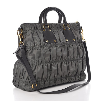 Prada Tessuto Nylon Gaufre Tote Ardesia 3 of 9
