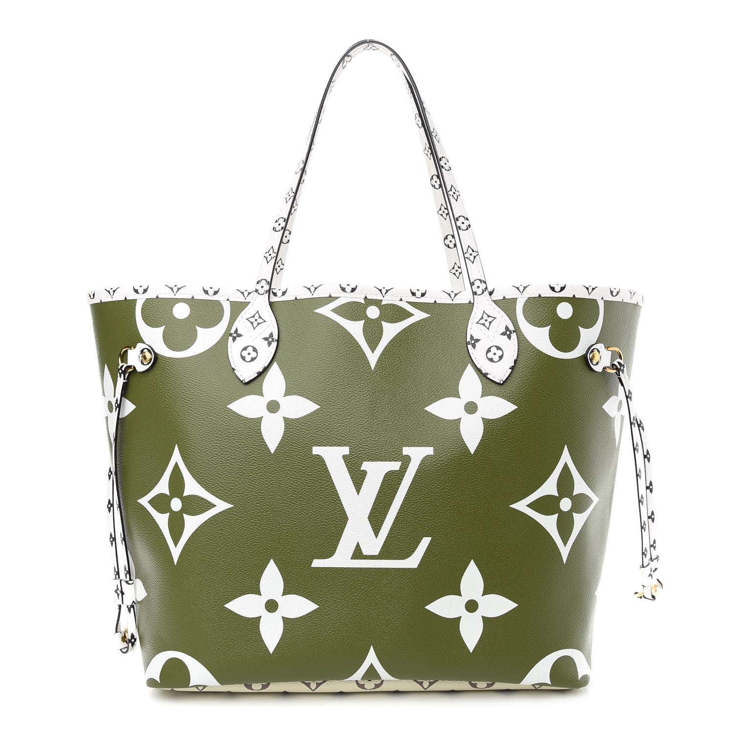 Louis Vuitton Monogram Giant Neverfull MM Kaki 1 of 9