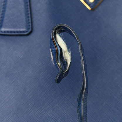 Prada Saffiano Lux Extra Large Galleria Double Zip Tote Bluette 12 of 15