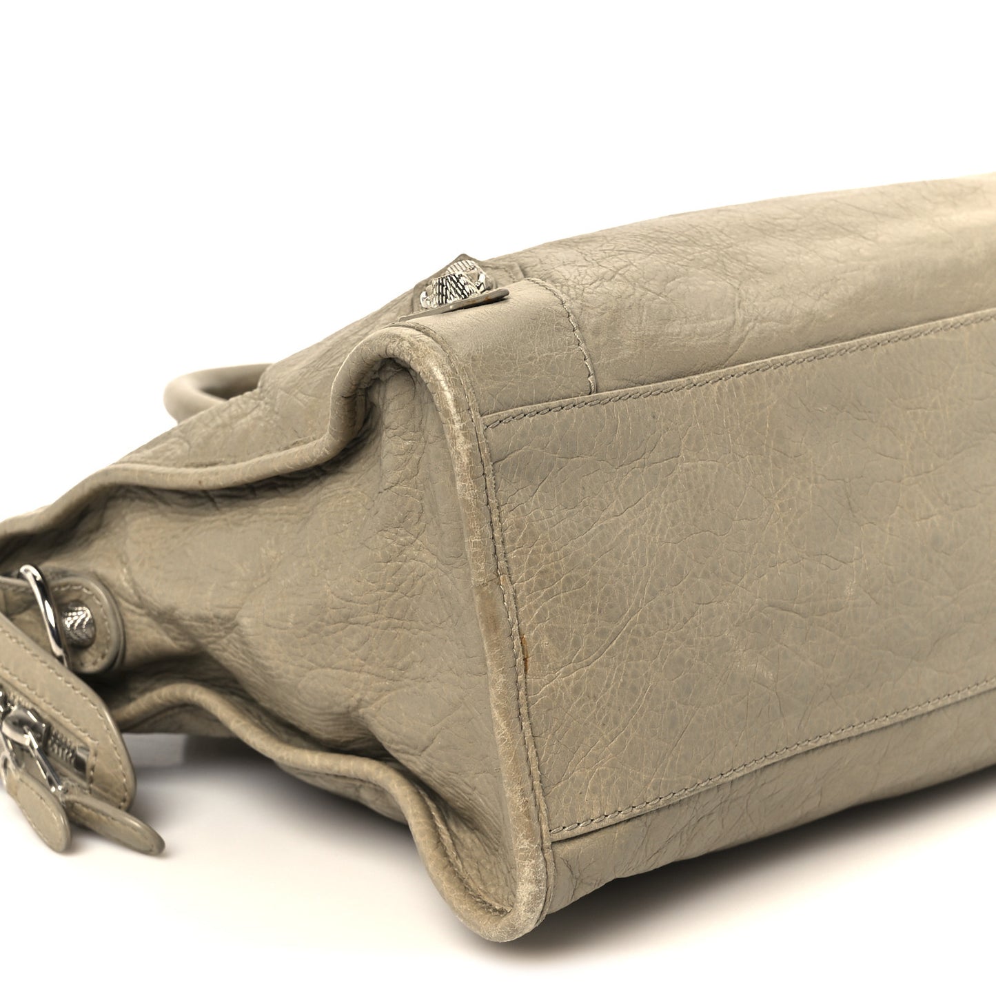 Agneau Giant 12 Silver Hardware City Latte Beige