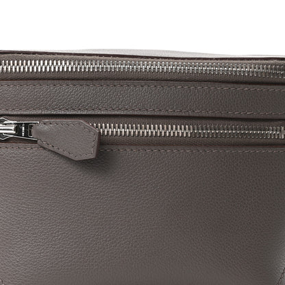 Hermes Taurillon Cristobal Cityslide Belt Bag PM Etain 7 of 9