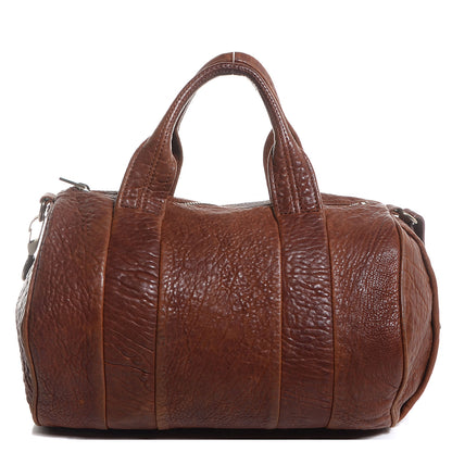 Alexander Wang Pebbled Lambskin Rocco Brown w Antique Silver Hardware 1 of 7