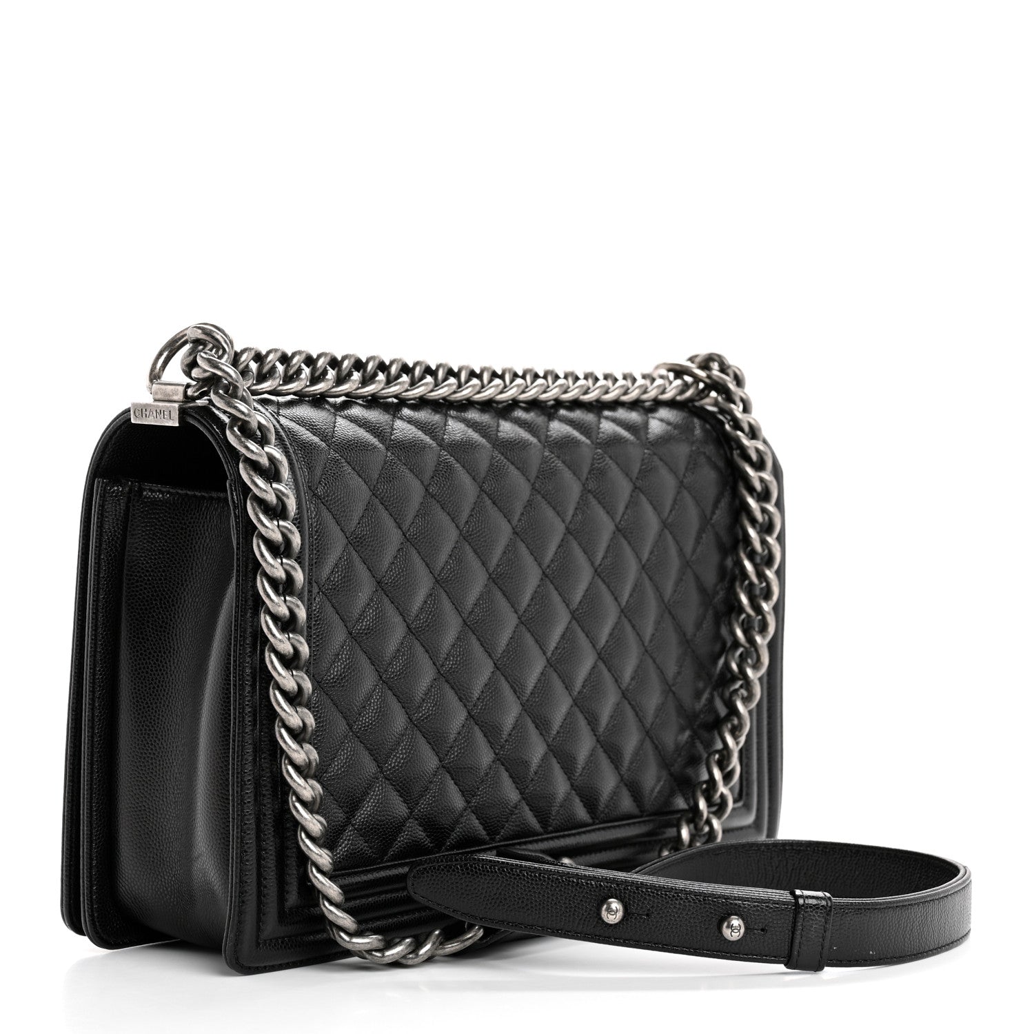 Chanel Caviar Quilted New Medium Boy Flap Black 3 of 10