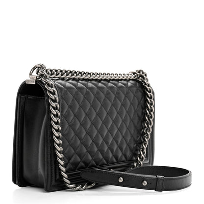 Chanel Caviar Quilted New Medium Boy Flap Black 3 of 10